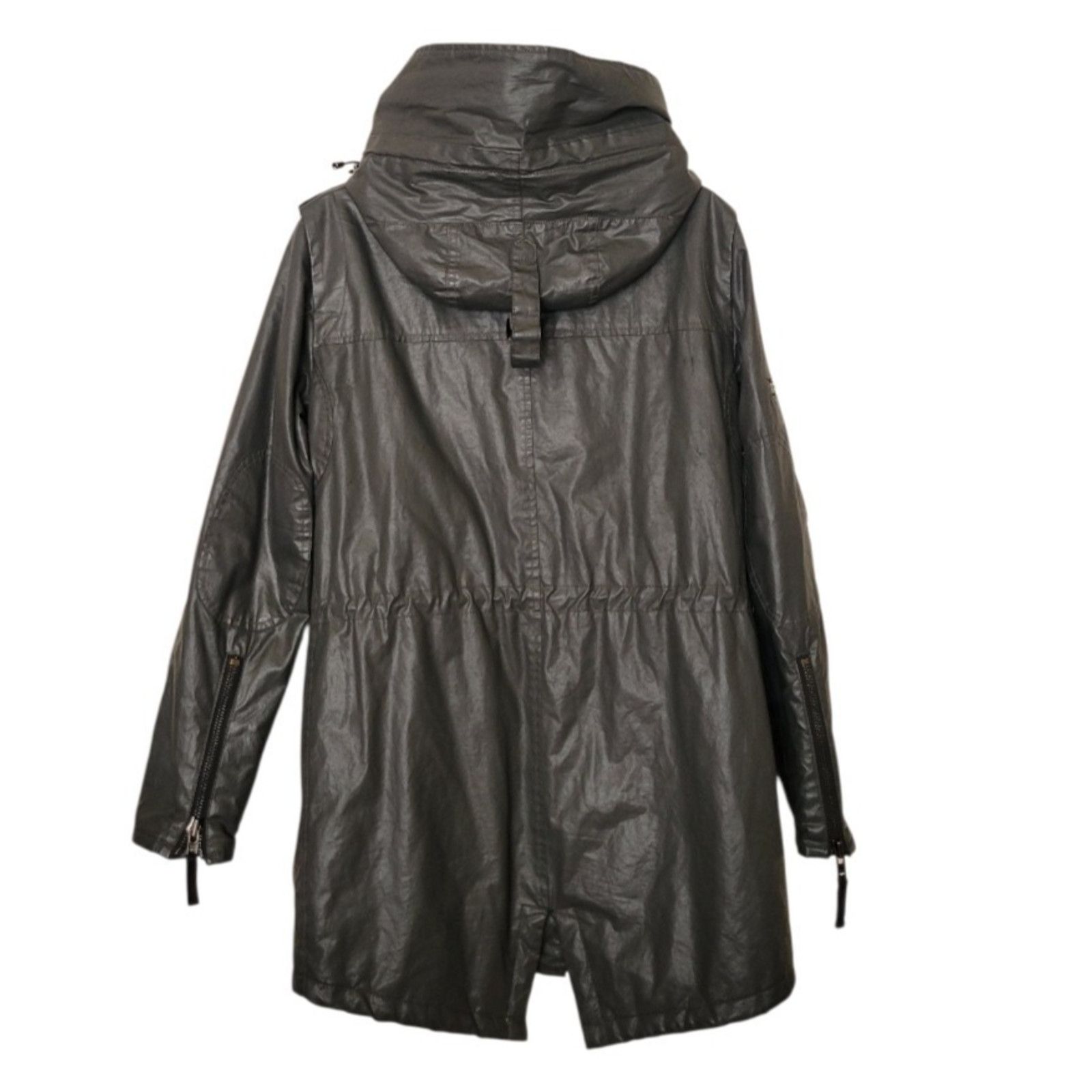 SAM. Sam New York Dark Olive Waxed Parka Women Jacket Size S Size S / US 4 / IT 40 - 4 Thumbnail