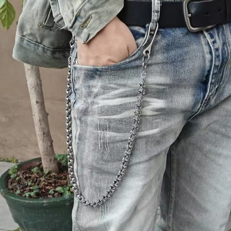 Designer Rotundity Skull Head Pant Waist Chain Size ONE SIZE - 2 Thumbnail