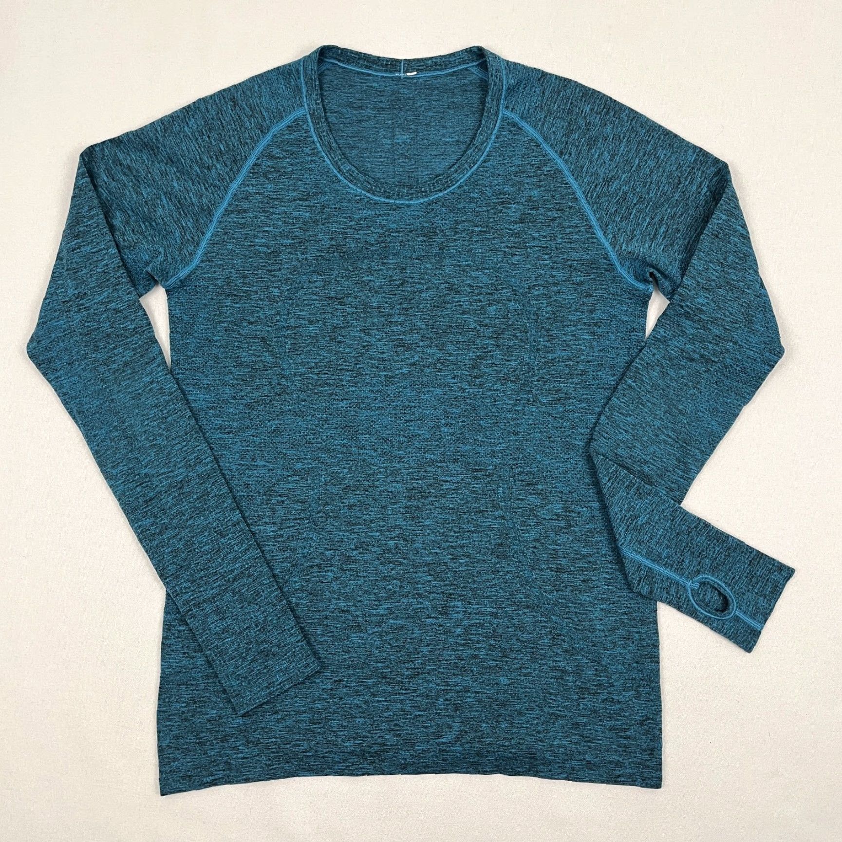 Lululemon Lululemon Swiftly Tech Shirt Size 12 Heathered Blue Long Sleeve Gym Yoga Workout Ladies Womens Athletic Casual Blue Size XL / US 12-14 / IT 48-50 - 2 Thumbnail