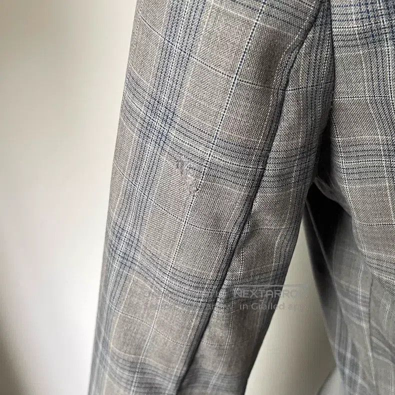 Vivienne Westwood Vivienne Westwood Gray plaid heart-shaped collar blazer Size S / US 4 / IT 40 - 6 Thumbnail