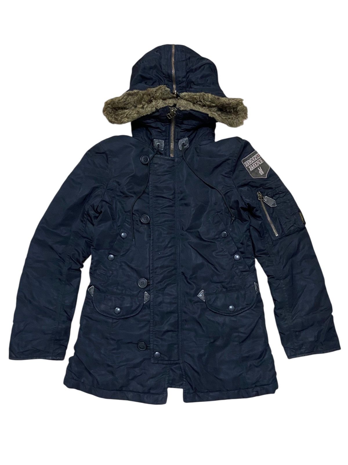 90's Hysteric Glamour N2-B Nylon Flight Jacket