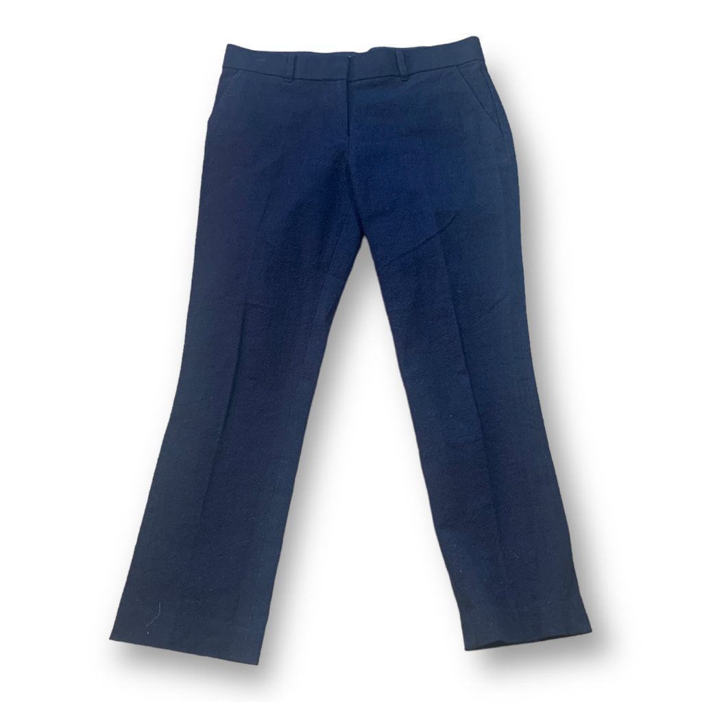 Tory Burch Tory Burch Navy Blue Straight Leg Dress Trousers Lightweight Size 28" / US 6 / IT 42 - 5 Thumbnail