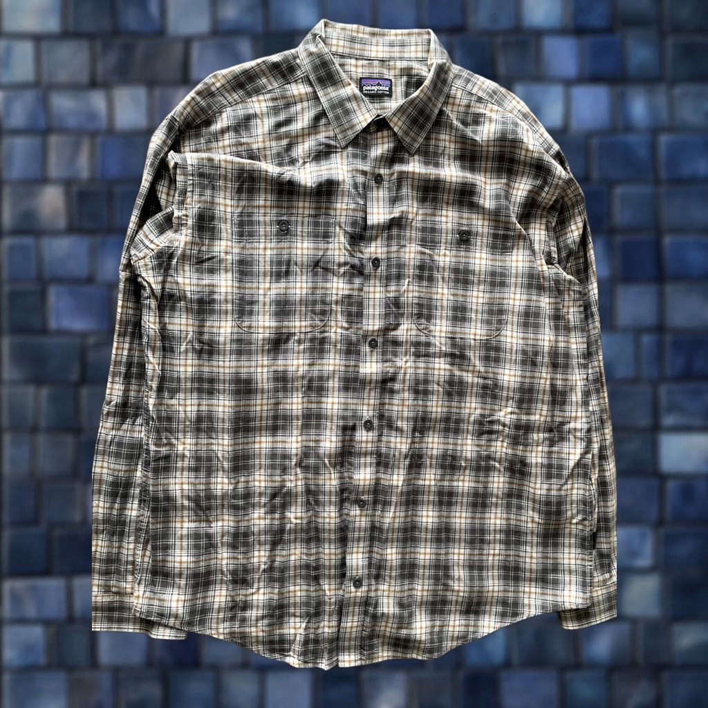 Patagonia Patagonia Shirt Men XL Pima Cotton Glen Plaid Lightweight Flannel Button-Up Size US XL / EU 56 / 4 - 1 Thumbnail
