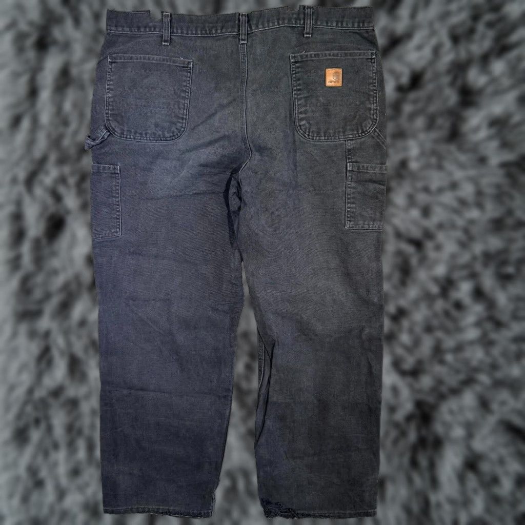 Carhartt Carhartt Jeans Carpenter Jeans 42x32 Black Denim Straight Leg 5-Pocket Mens Carhartt Carpenter Jeans 42x32 Black Denim Straight Leg Size US 42 / EU 58 - 1 Thumbnail