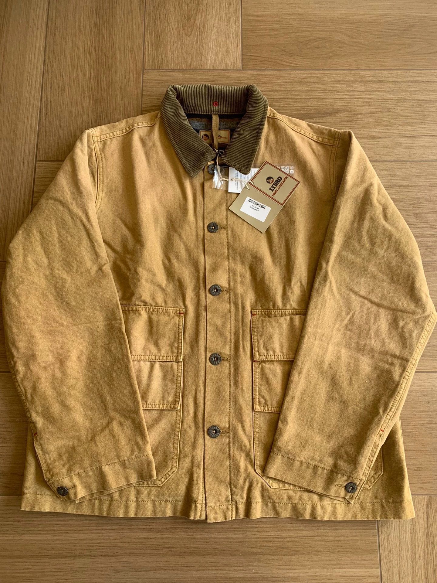 Nigel Cabourn Beige Button-Front Jacket with Corduroy Collar Size US M / EU 48-50 / 2 - 1 Thumbnail