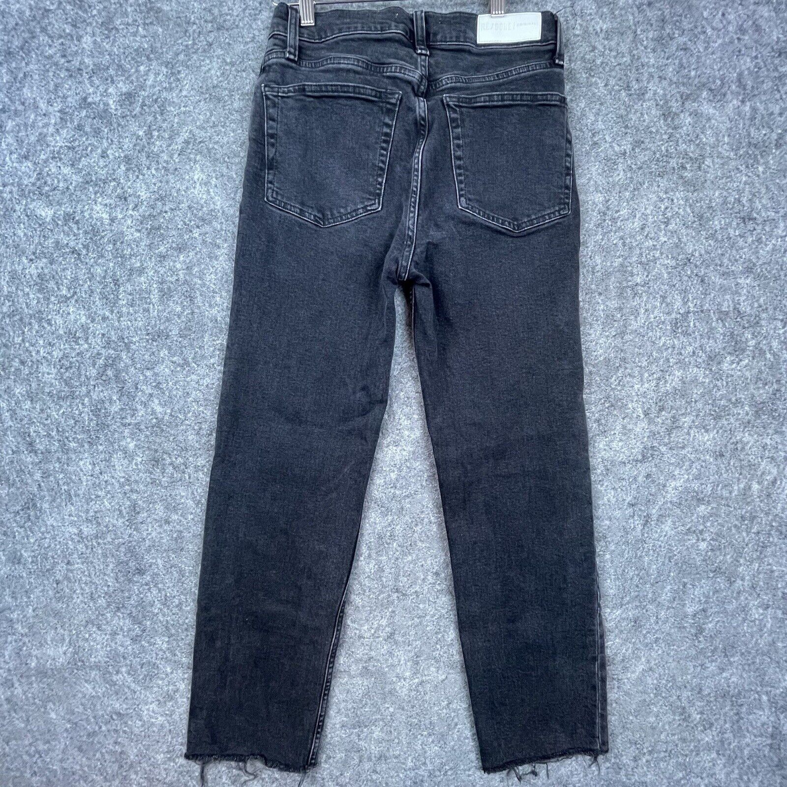 RE/DONE Re/Done Jeans Womens 28 Faded Black Straight Raw Hem Size 28" / US 6 / IT 42 - 2 Thumbnail