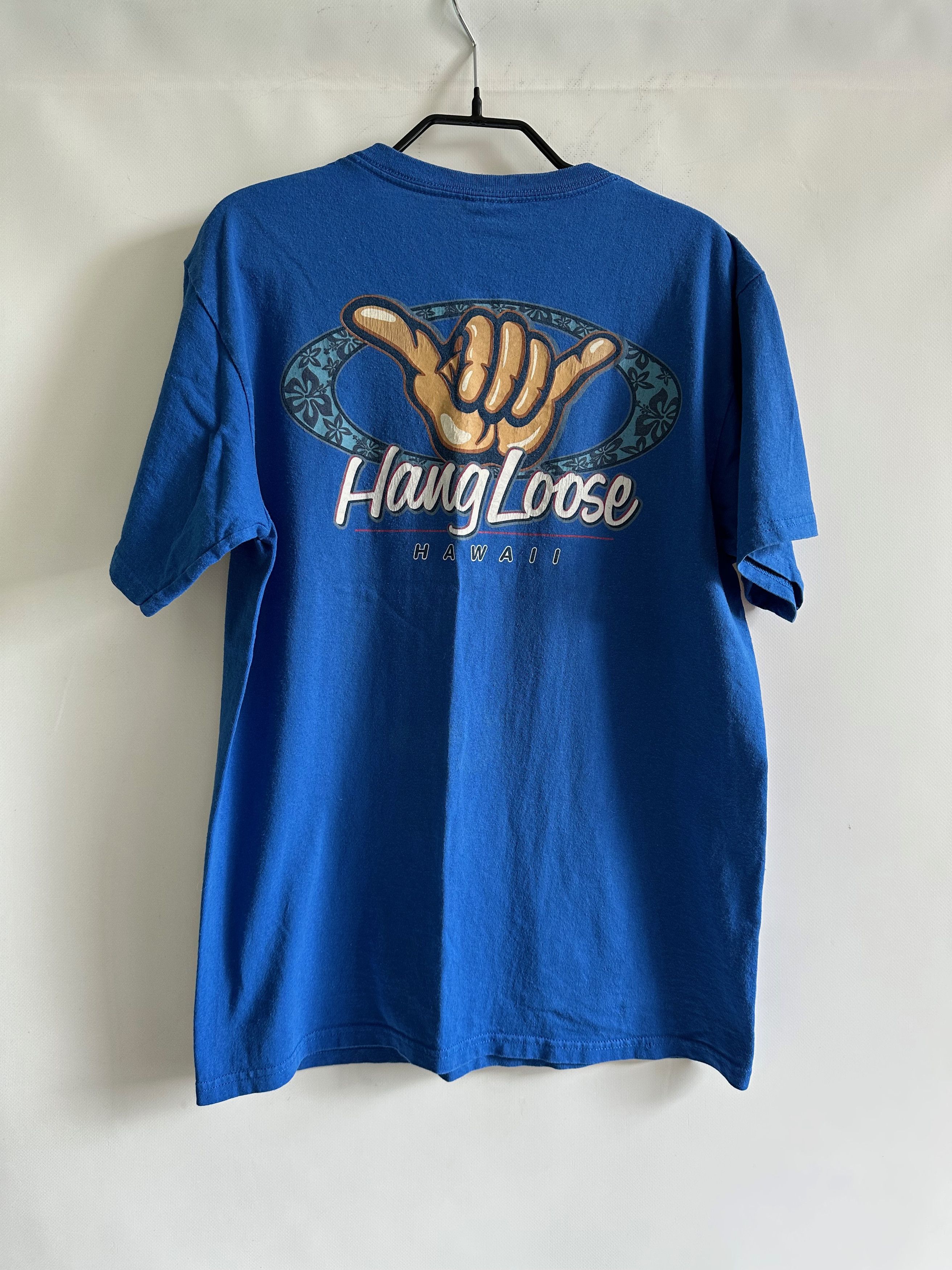 Anvil Anvil Hang Loose Hawaii Surf style t shirt blue Size US M / EU 48-50 / 2 - 9 Thumbnail
