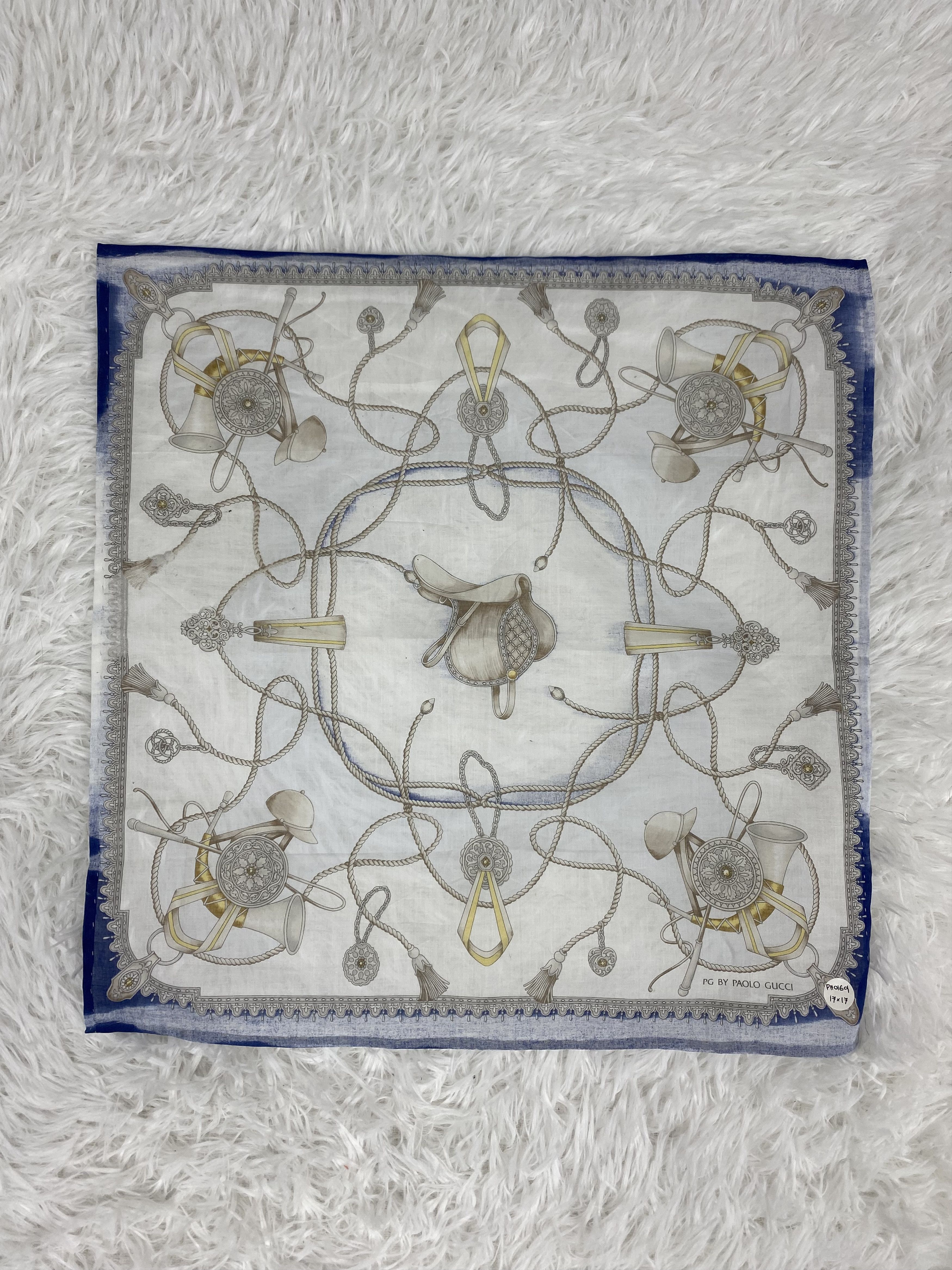 Paolo Gucci × Vintage Vintage Paolo Gucci Handkerchief Neckerchief PH0169 Size ONE SIZE - 3 Thumbnail