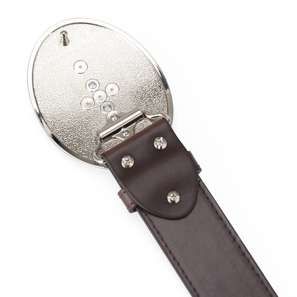 Designer Crazy Vintage Belt Riveted Belts Menswear Accessories Size ONE SIZE - 3 Thumbnail
