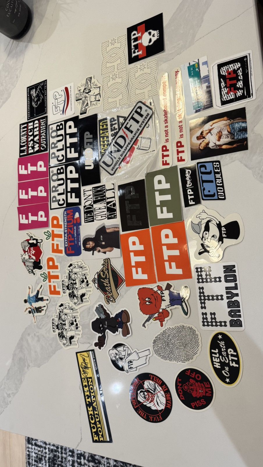 Fuck The Population Ftp Sticker Collection Fuck The Population sticker logo lot Size ONE SIZE - 3 Thumbnail