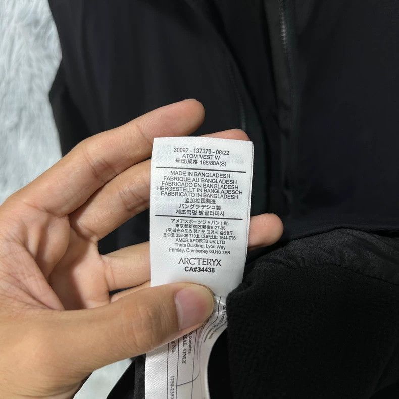 Arc'teryx Arcteryx Atom Vest Black S Size US S / EU 44-46 / 1 - 5 Thumbnail