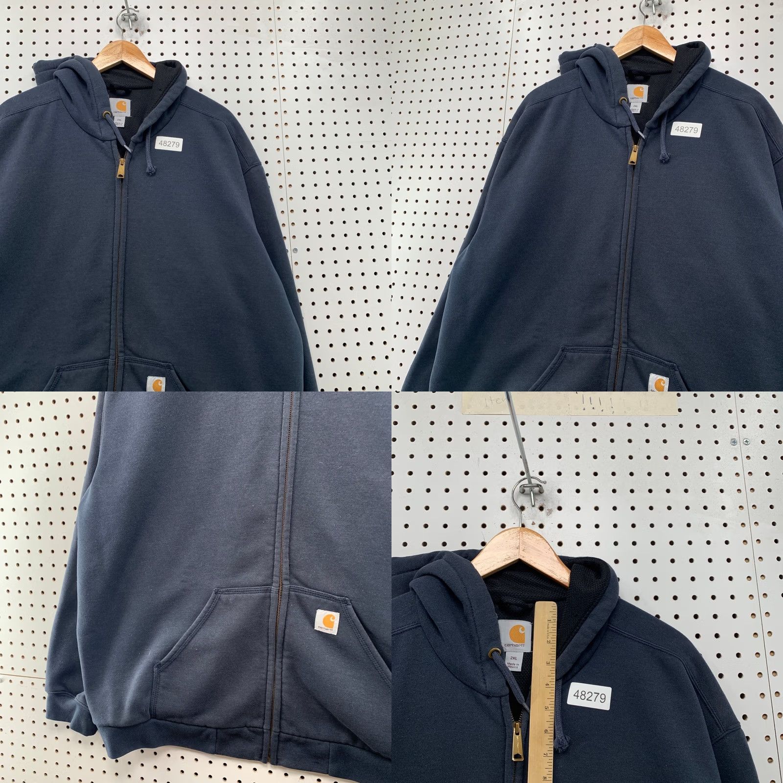 Carhartt Carhartt Hoodie Sweatshirt Mens 2XL Thermal Lined Heavyweight Workwear Zip Up Beige Size US XXL / EU 58 / 5 - 8 Thumbnail