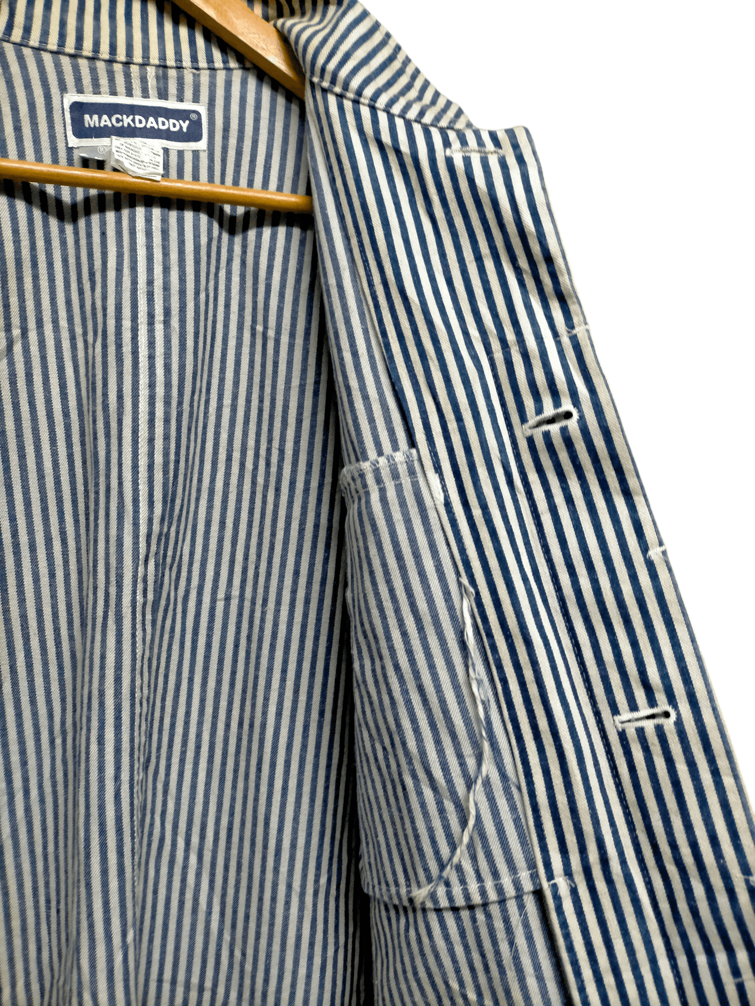 Hysteric Glamour Made in Japan Mackdaddy Hickory Stripe Chore Jacket Size US M / EU 48-50 / 2 - 8 Thumbnail