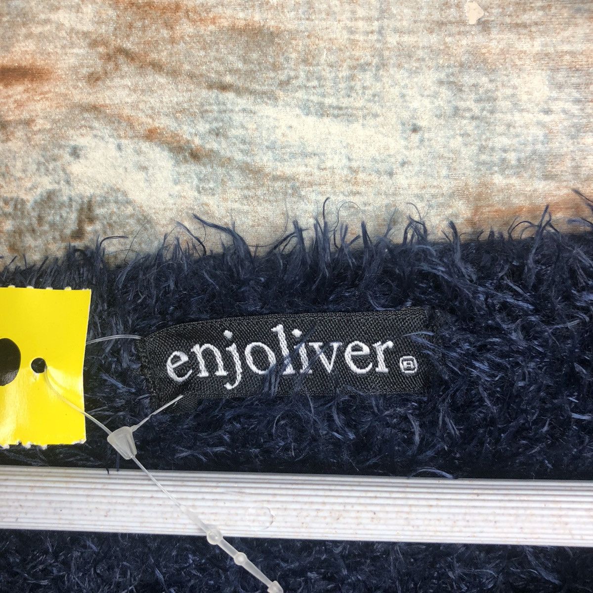 Homespun Knitwear DL Enjoliver Blue Stripe Mohair shaggy Knitwear #C029 Size US M / EU 48-50 / 2 - 9 Thumbnail