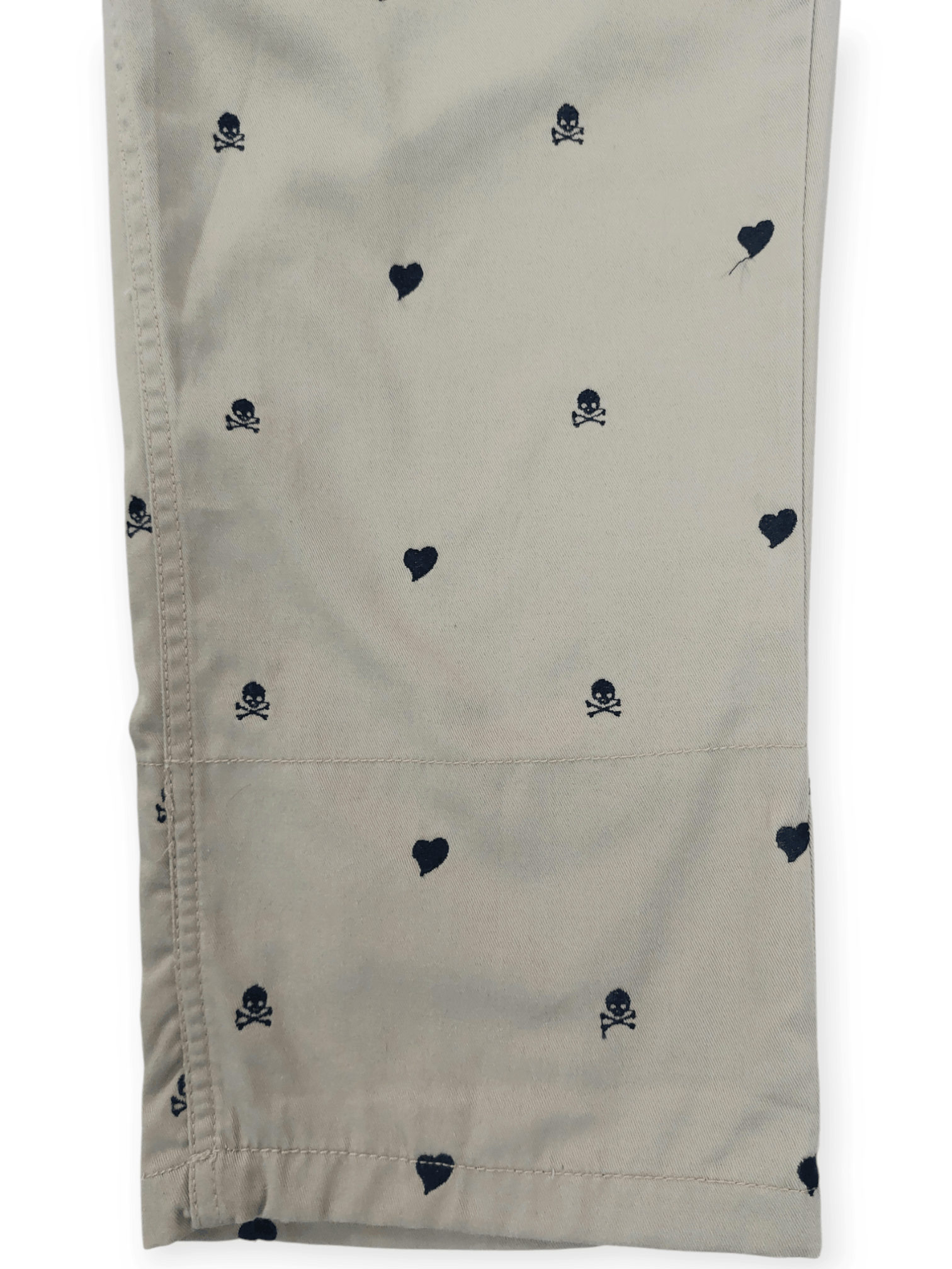 Big John Big John Embroidery Skulls & Love Sewing Cropped Pant Size US 31 - 8 Thumbnail