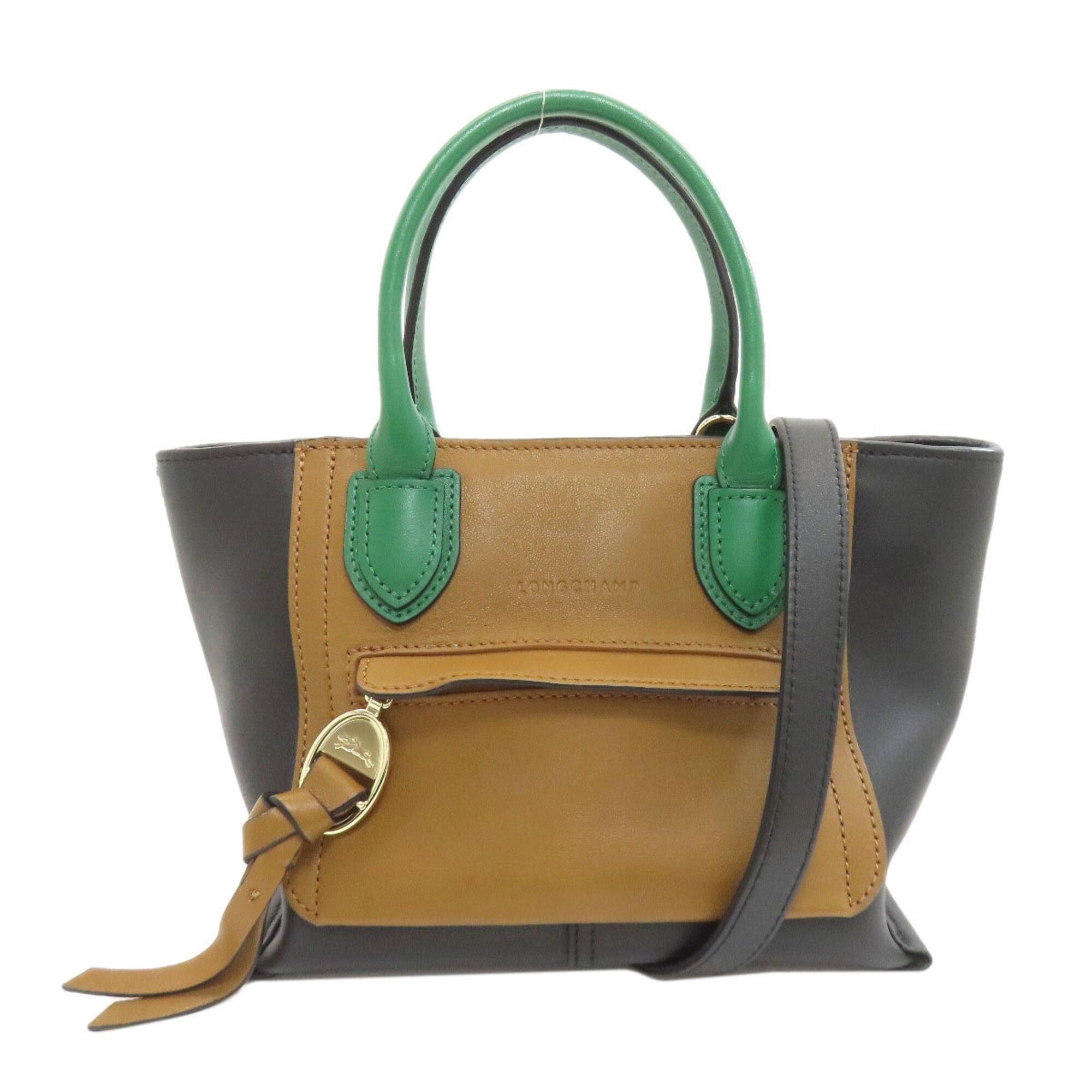 Longchamp Longchamp Mailbox 2-Way Handbag, Leather, Women's Size ONE SIZE - 1 Thumbnail