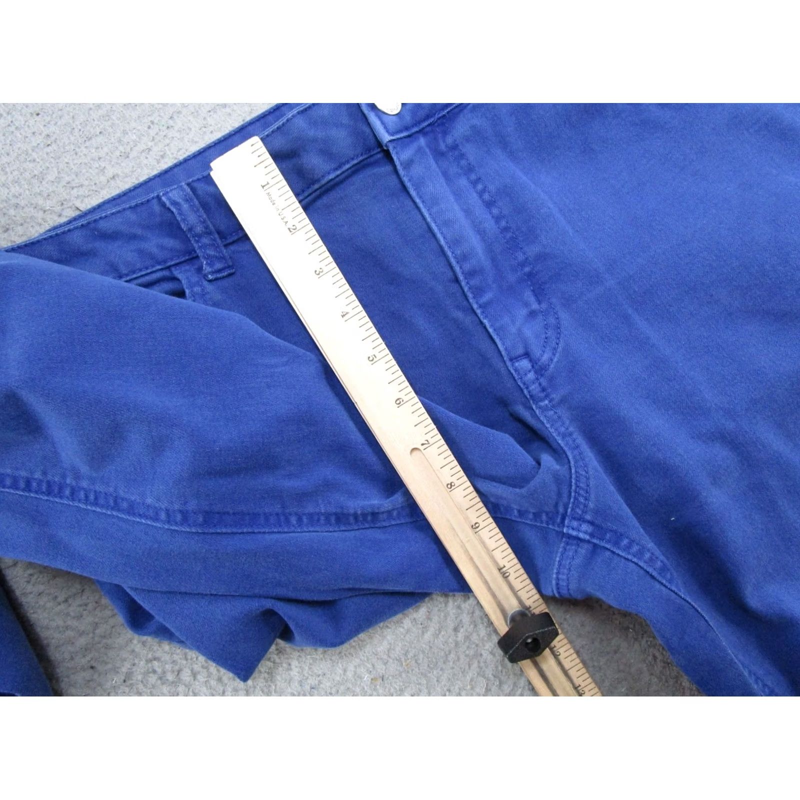 Vintage Maurices M Jeans Mid Rise Original Fit Slim Straight Ankle Jeans Size 14 Short Blue Denim 5-Pocket Womens Size 36" / US 14 / IT 50 - 7 Thumbnail