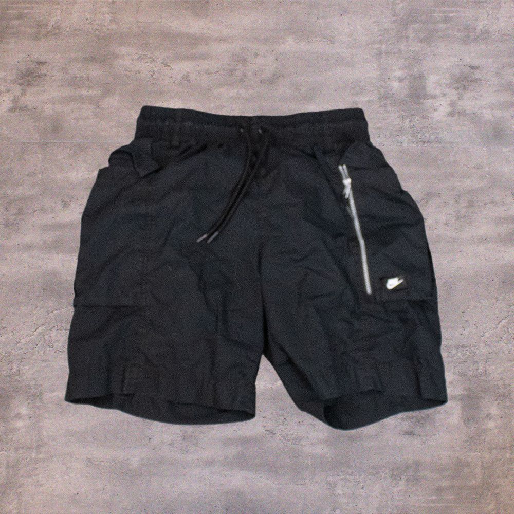 Nike Nike Cargo Y2K Style Black Baggy Above The Knee Black Shorts Size US 30 / EU 46 - 2 Thumbnail