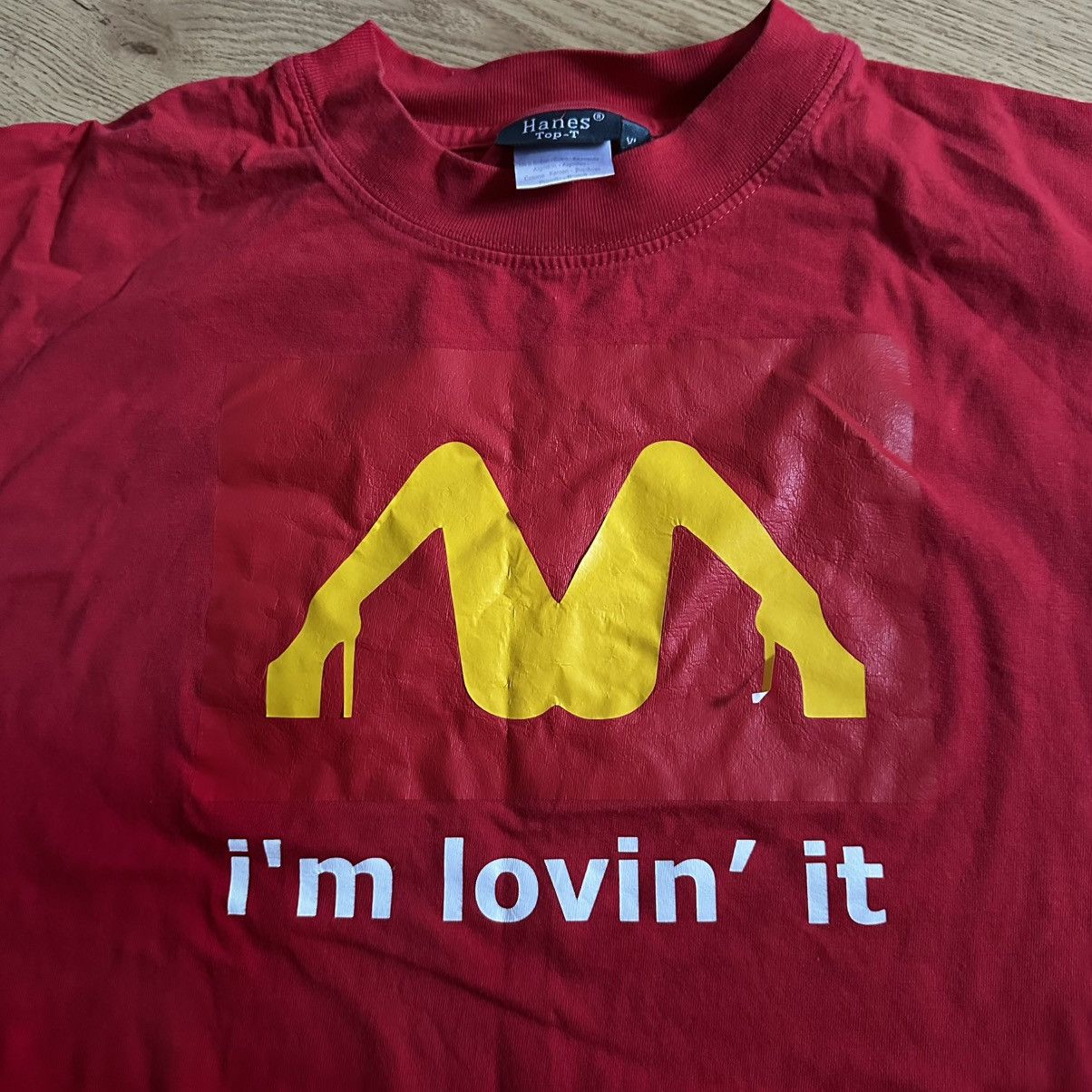 Hanes × Vintage Vintage Y2K McDonald's I'm Loving It Sexy Girl Pussy Size US XL / EU 56 / 4 - 2 Thumbnail