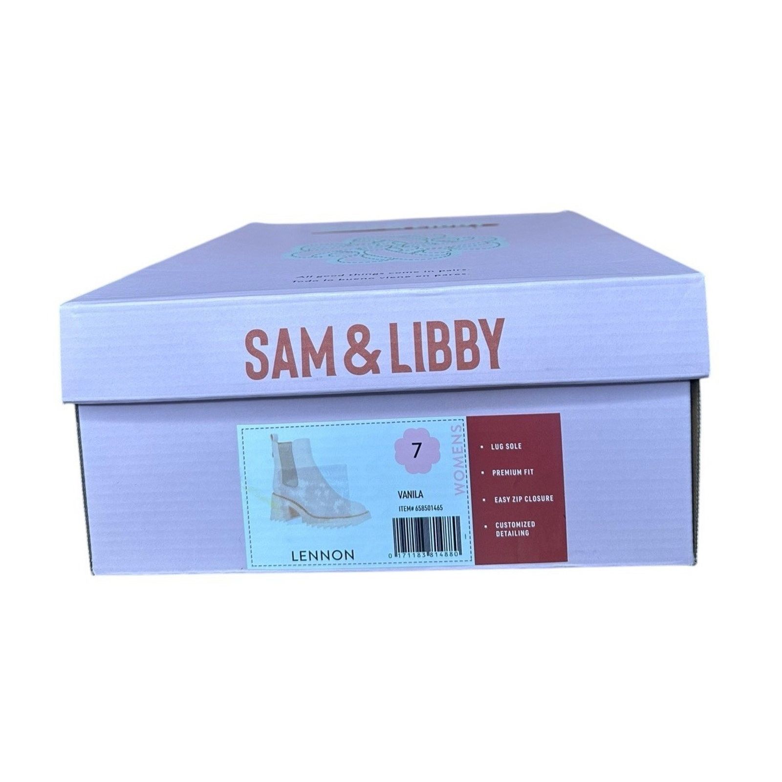 Other Sam & Libby Lennon Vanilla Ivory Lug Sole Chelsea Boots Sz 7 Size US 7 / IT 37 - 13 Thumbnail