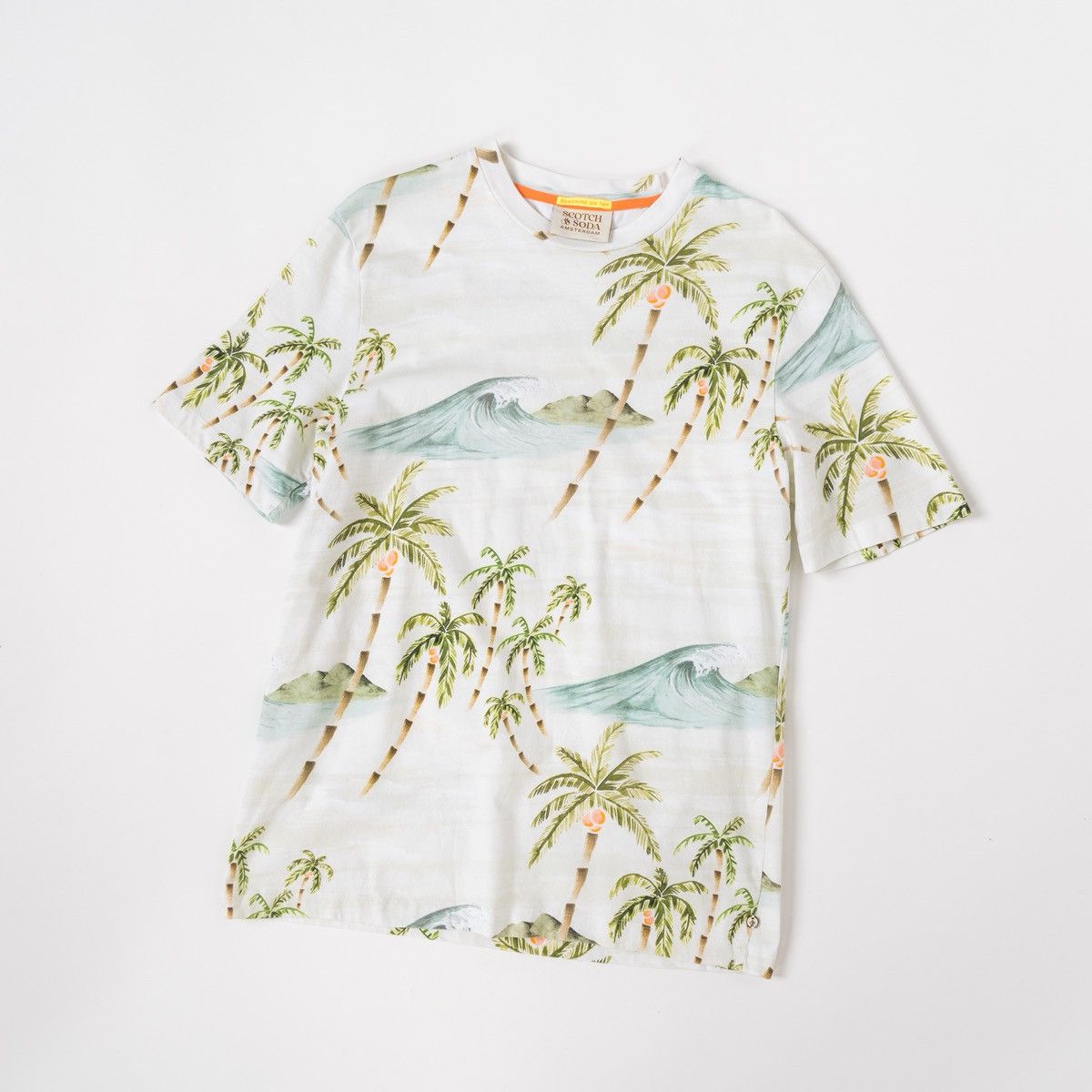 Scotch & Soda Scotch & Soda Amsterdam Mens Tropical Print T-Shirt Palm Size US L / EU 52-54 / 3 - 1 Thumbnail