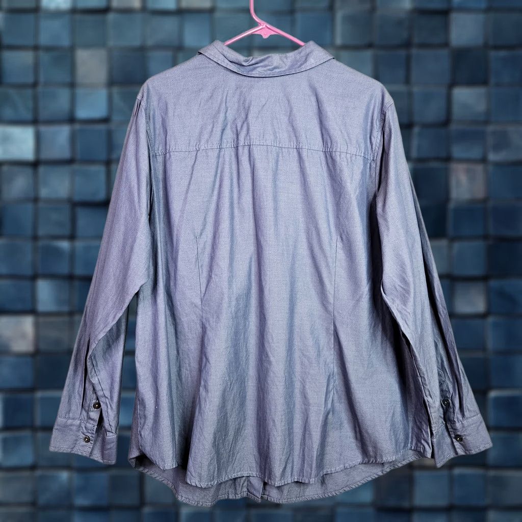 J. Jill J. Jill Women's 2X Plaid Tunic Top Blue Gray Long Sleeve Cotton Gauze Relaxed Shirt Women Plus Size 2X Plaid Pattern Casual Sleeve Tunic Size XXL / US 16-18 / IT 52-54 - 1 Thumbnail