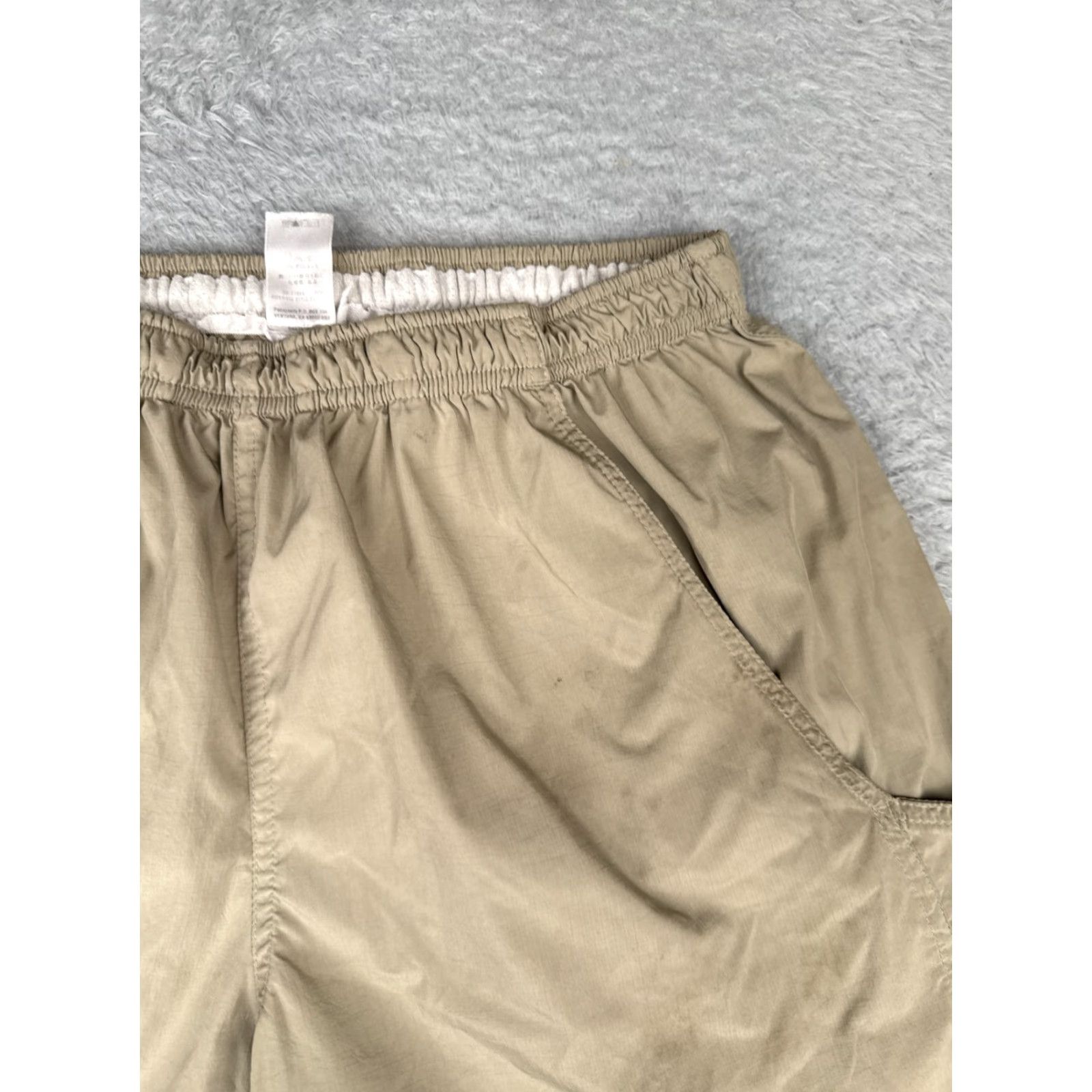 Patagonia Patagonia Shorts Men L Beige Nylon 9" Drawstring Elastic Waist Lined Casual Beach Gym Run 100% Nylon Size US 33 - 5 Thumbnail