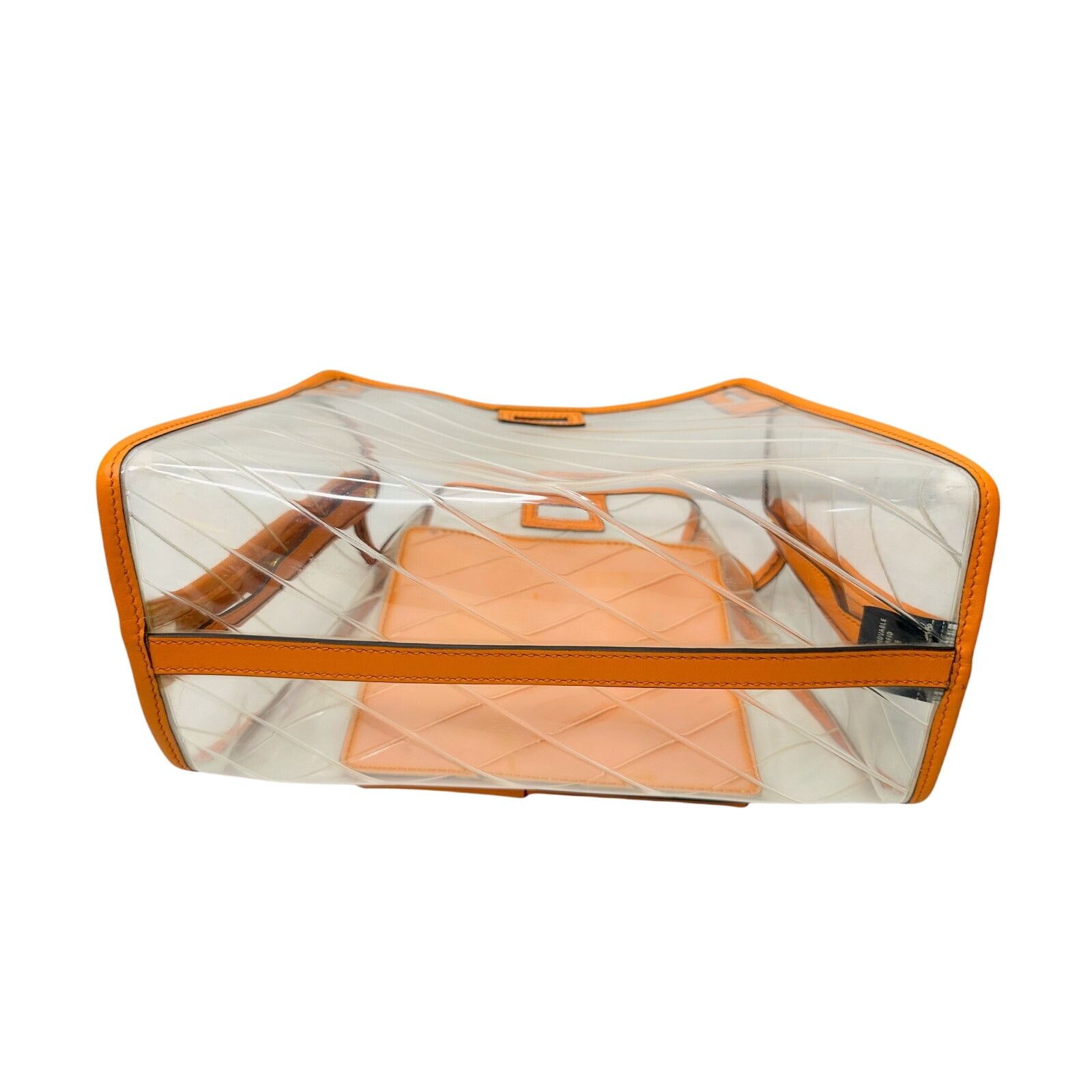 Fendi Fendi Peekaboo Defender PVC Clutch Bag Orange - Small Size ONE SIZE - 22 Thumbnail
