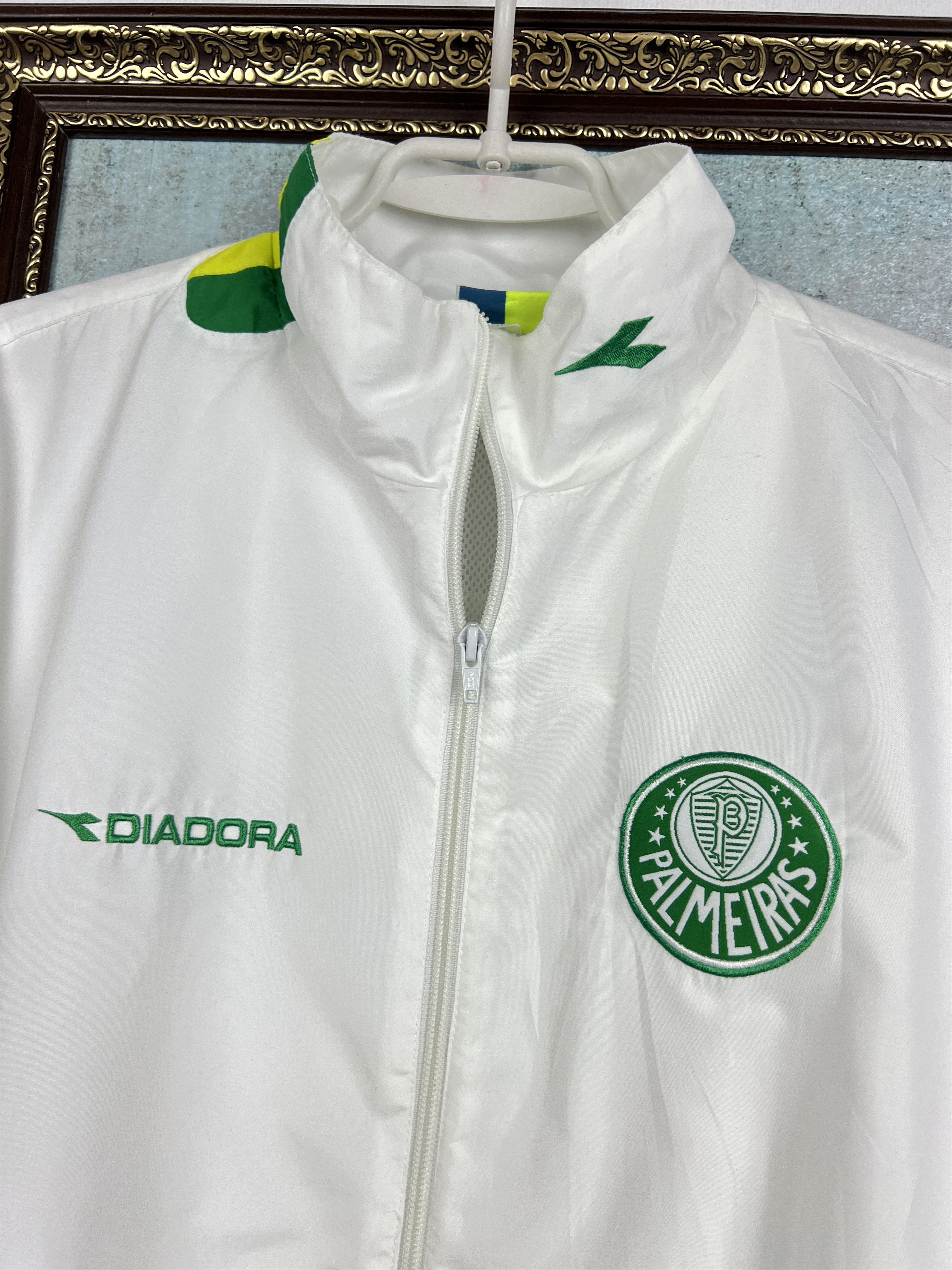 Diadora Vintage Diadora Palmeiras Football Jacket Soccer Track Top Size US XXL / EU 58 / 5 - 3 Thumbnail