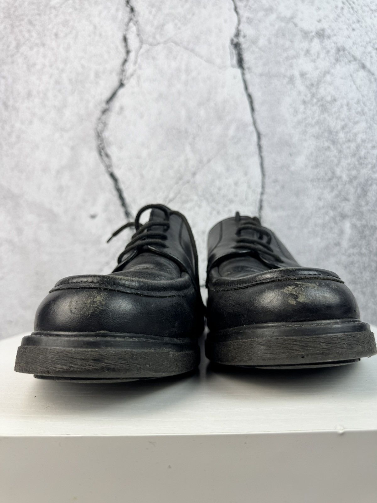 Vintage Rare Italian 90s Vintage Chunky Platform Shoes Leather Rick Size US 9 / EU 42 - 7 Thumbnail