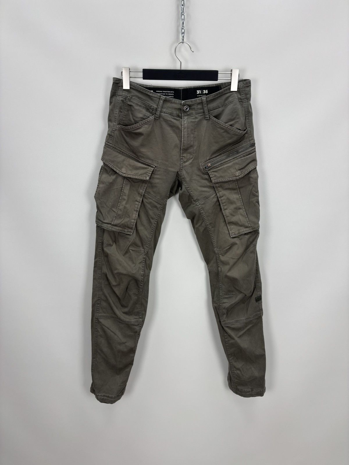 G-Star Mens cargo pants G Star Raw Size 31 Color Khaki/Brown Size US 31 - 1 Thumbnail
