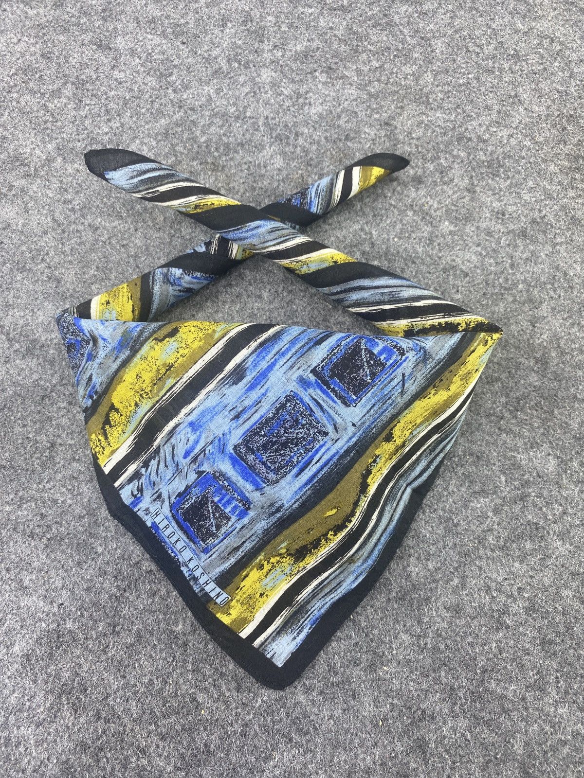 Hiroko Koshino Homme × Vintage Hiroko Koshino Handkerchief / Bandana / Neckerchief-B069 Size ONE SIZE - 2 Thumbnail