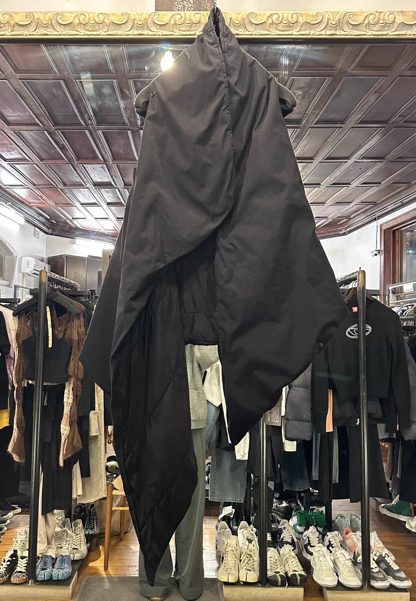 Rick Owens Drkshdw DRKSHDW 15FW Jacket Padded Vest with Scarf Collar. Ｑ25 Size S / US 4 / IT 40 - 1 Thumbnail
