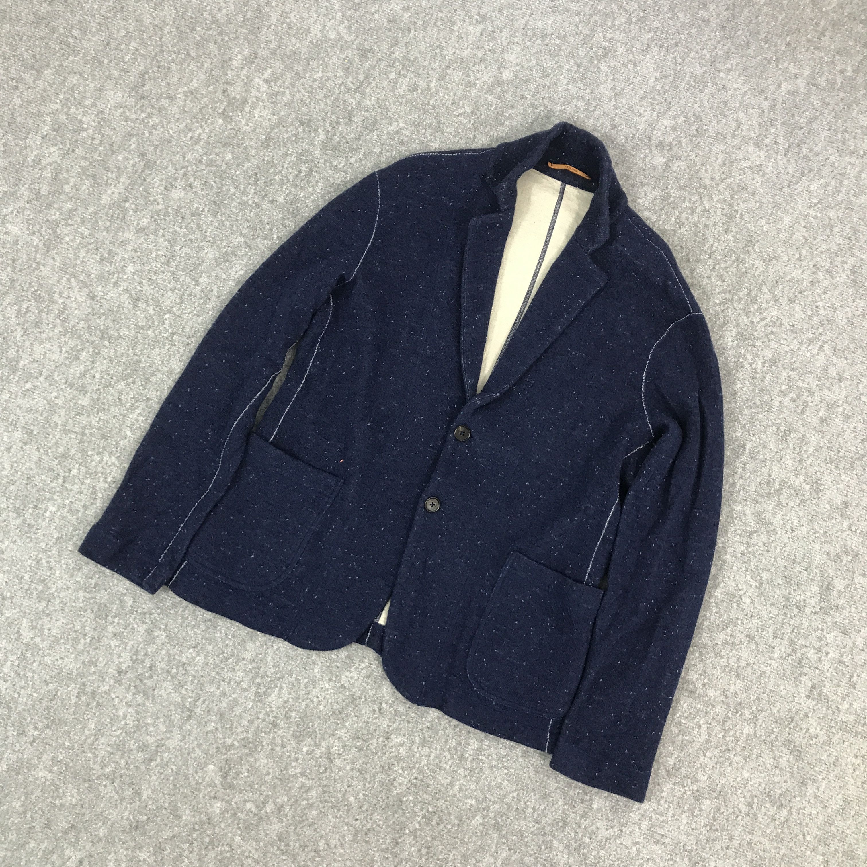 Indigo × J. Press × Japanese Brand J.PRESS BLAZER COAT INDIGO JACKET Size US M / EU 48-50 / 2 - 5 Thumbnail