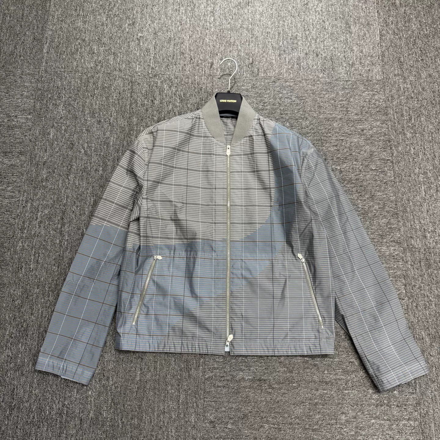 Hermes Hermes Blue Gray Check Jacket Size US S / EU 44-46 / 1 - 1 Thumbnail