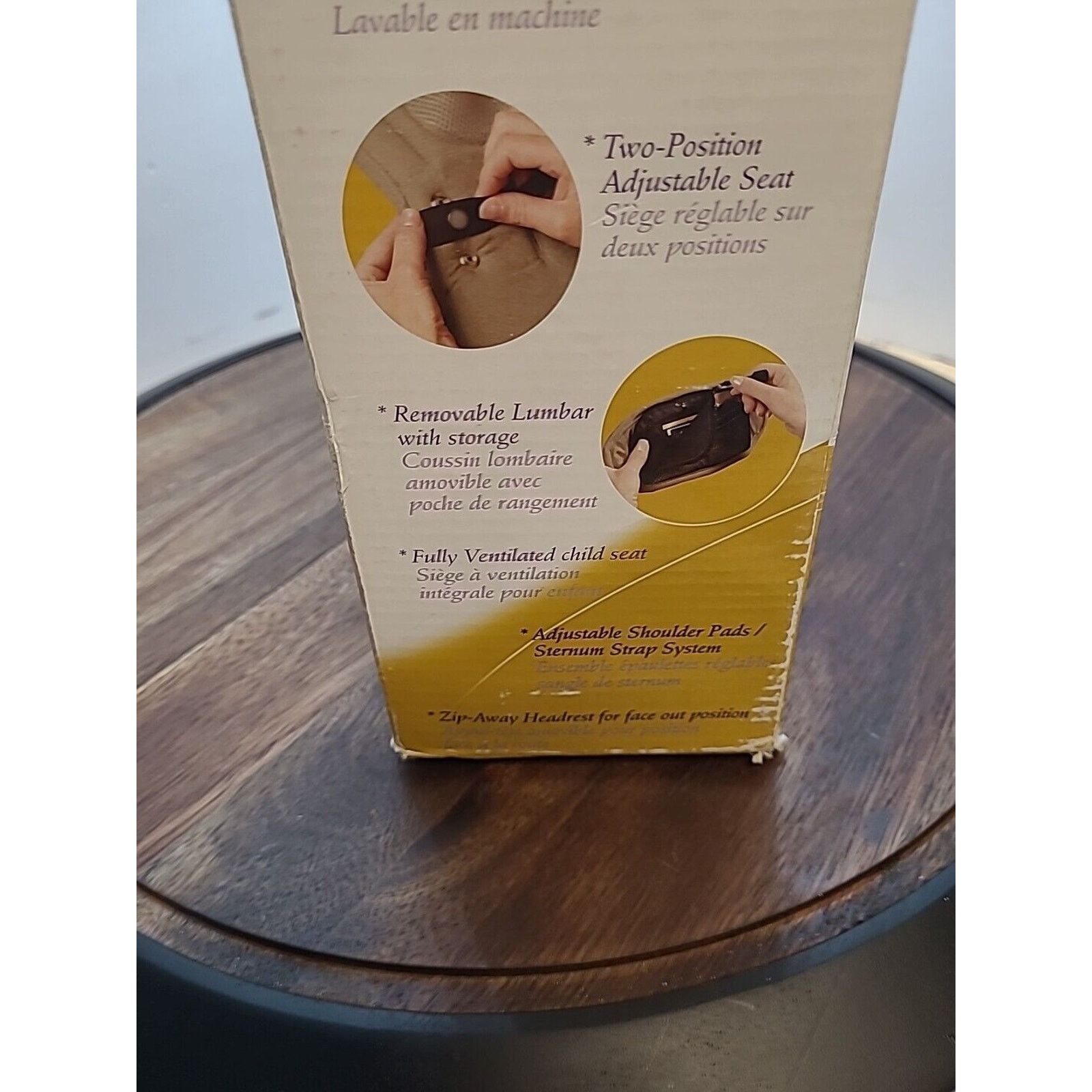 &Daughter Evenflo Snugli Front And Back Soft Baby Carrier 7lbs-26lbs Size ONE SIZE - 6 Thumbnail