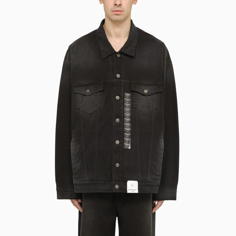image of Balenciaga O1D2Blof0224 Jacket In Black, Men's (Size Medium)
