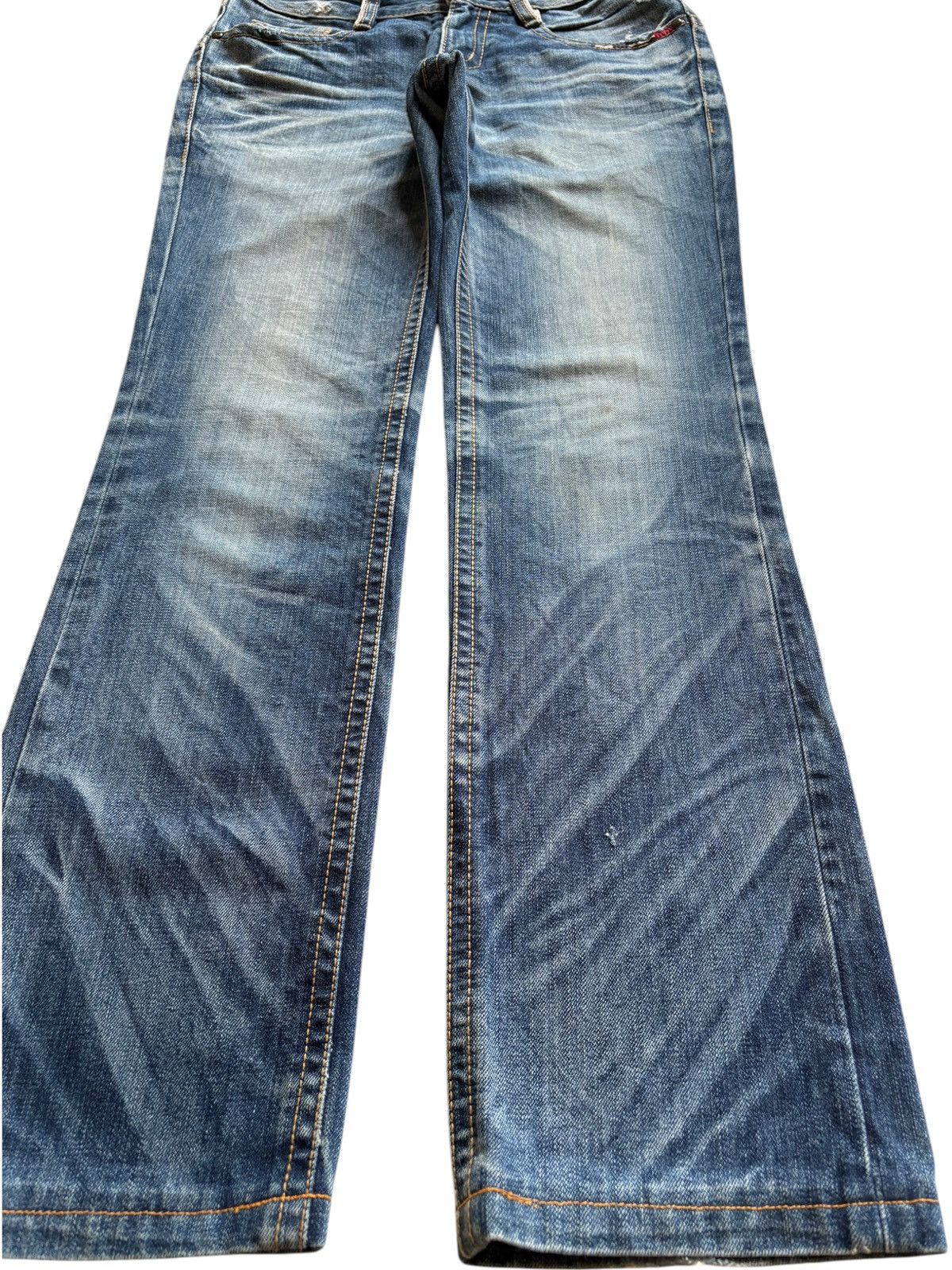 Dsquared2 Vintage Japanese Lolita Honeycomb Faded Wash Loose Jeans Size US 31 - 7 Thumbnail