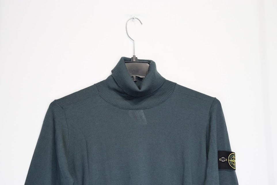 Stone Island o1rshd1 Classic Pullover Turtleneck in Dark Green Size US S / EU 44-46 / 1 - 4 Thumbnail