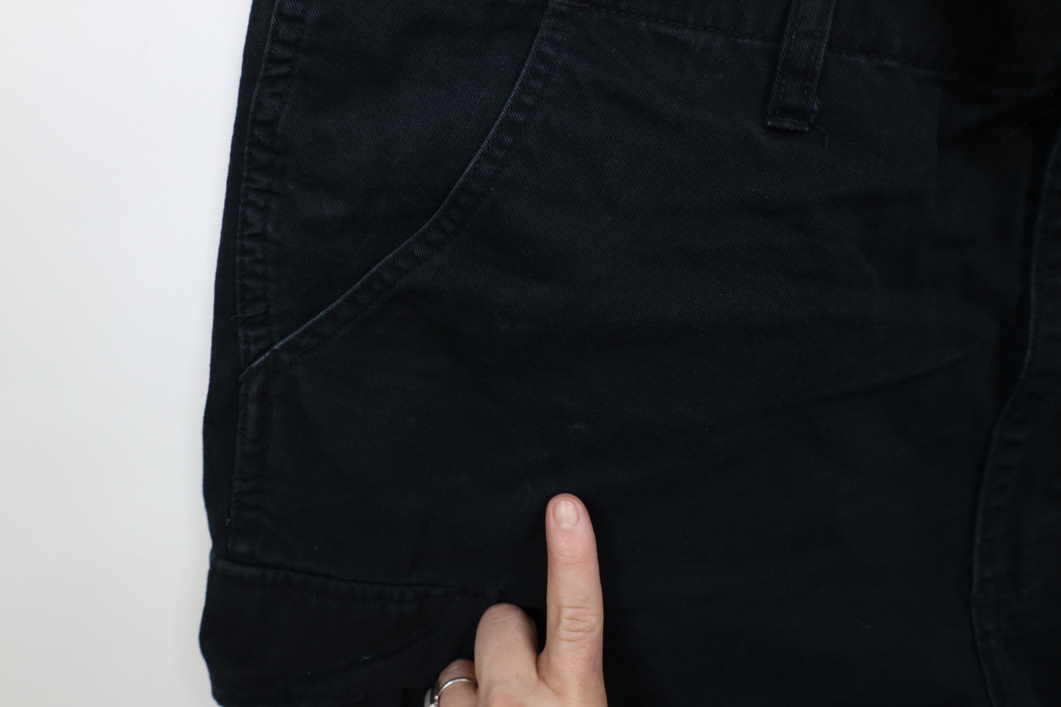 Cabelas Vintage Cabelas Heavyweight Cargo Shorts Black Cotton Size US 38 / EU 54 - 7 Thumbnail