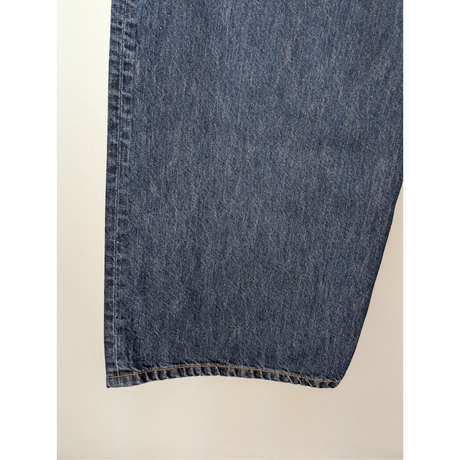 Balenciaga o1rshd1 Silk Denim Baggy Pants in Dark Indigo Size US 32 / EU 48 - 15 Thumbnail