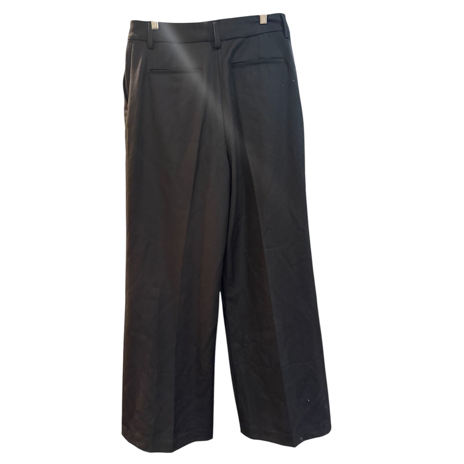 Rag & Bone Rag & Bone Shelly Wide Leg Wool Pant Black 12 Size 34" / US 12 / IT 48 - 6 Thumbnail