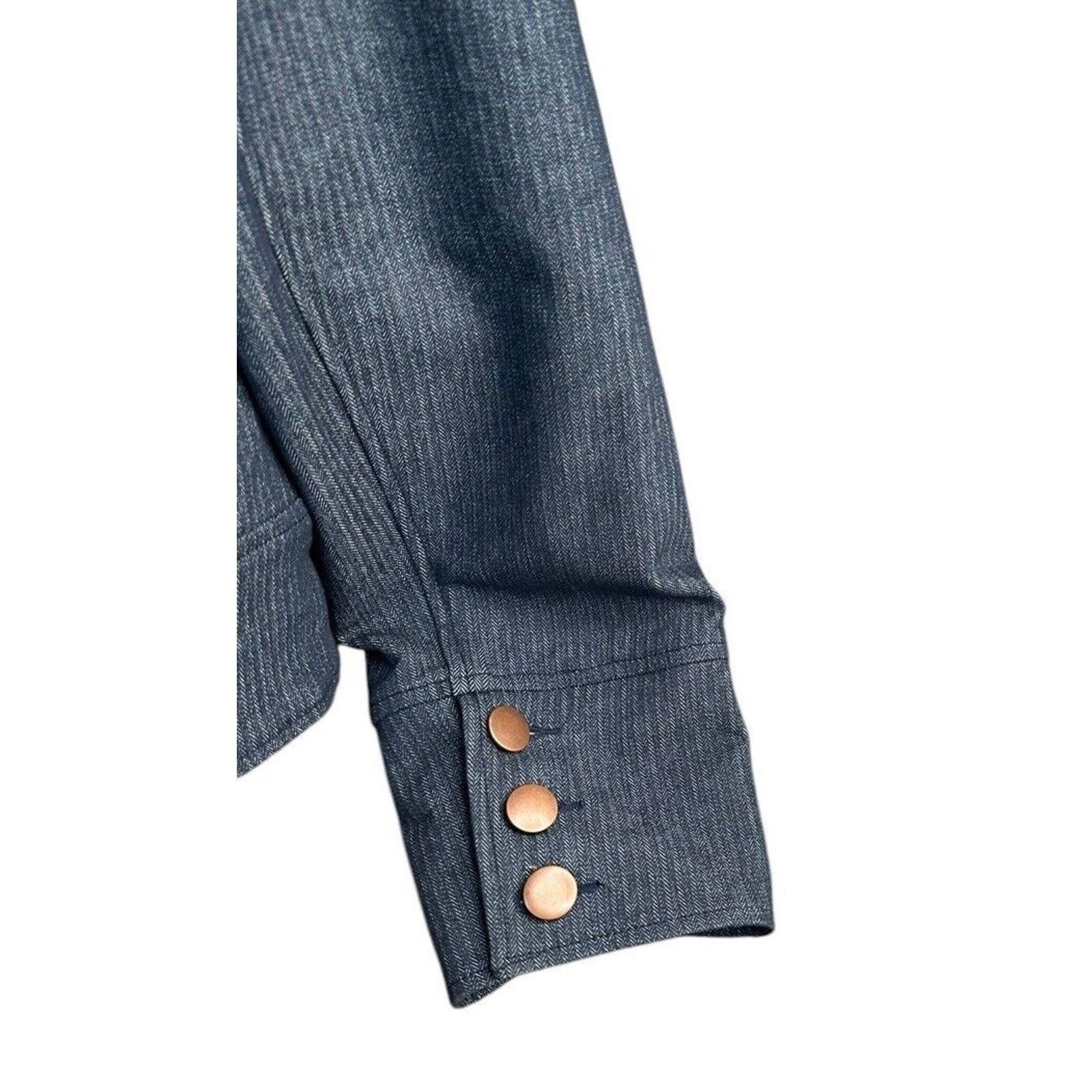 Other View Walter Blue Herringbone Denim Trouser Jeans Blazer 10 L Size 32" / US 10 / IT 46 - 12 Thumbnail
