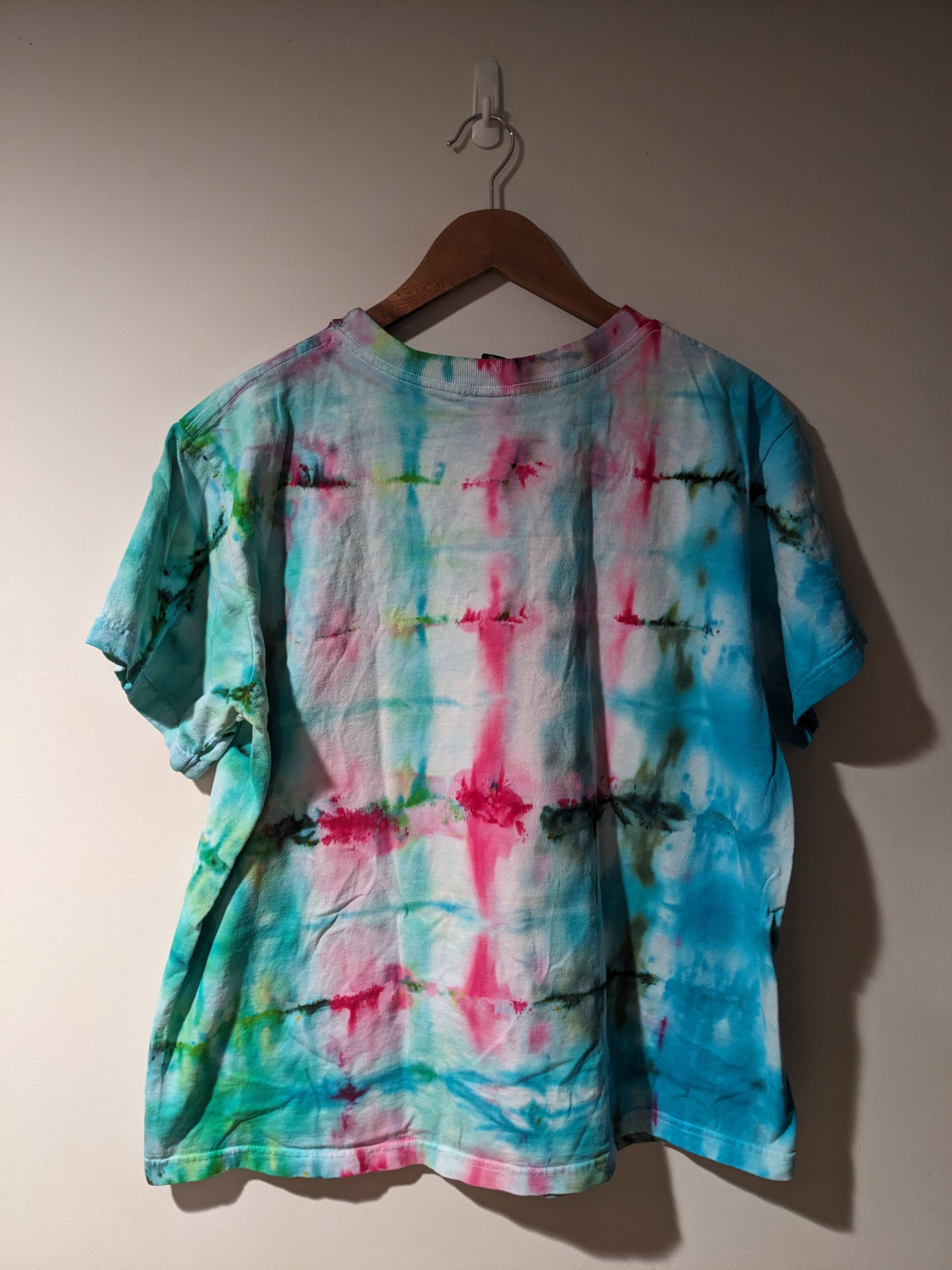 Disney × Mickey Unlimited × Vintage Vintage 90s Mickey Mouse Running Stars Tie Dye T-Shirt Size US XL / EU 56 / 4 - 5 Thumbnail