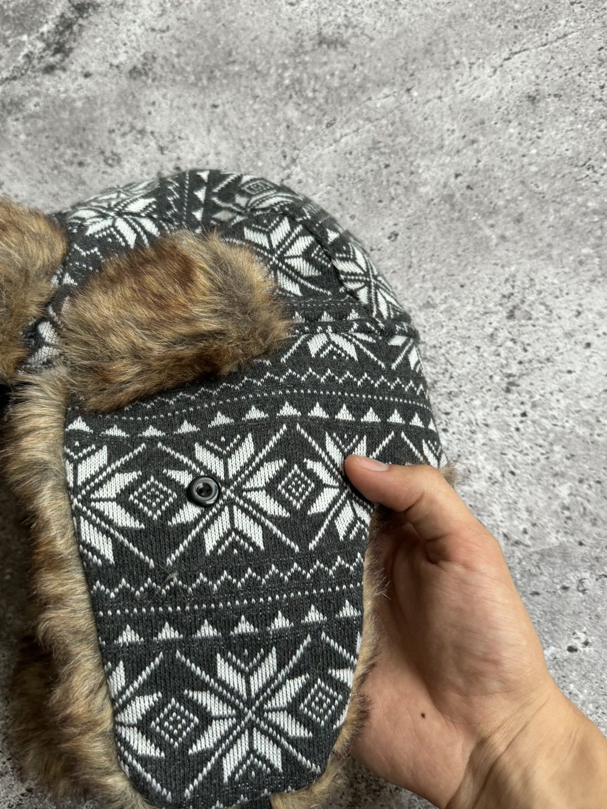 Japanese Brand × Vintage Vintage Y2K fleece snow hat Japanese style Size ONE SIZE - 6 Thumbnail