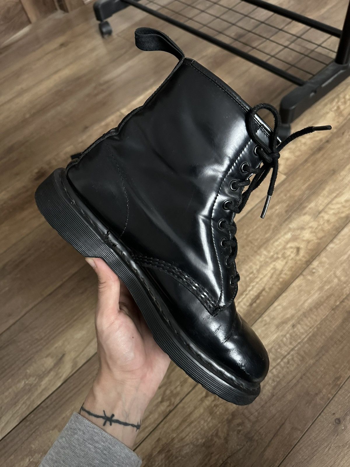 Dr. Martens Dr Martens Black Leather Boots High Top Size US 10 / EU 43 - 8 Thumbnail