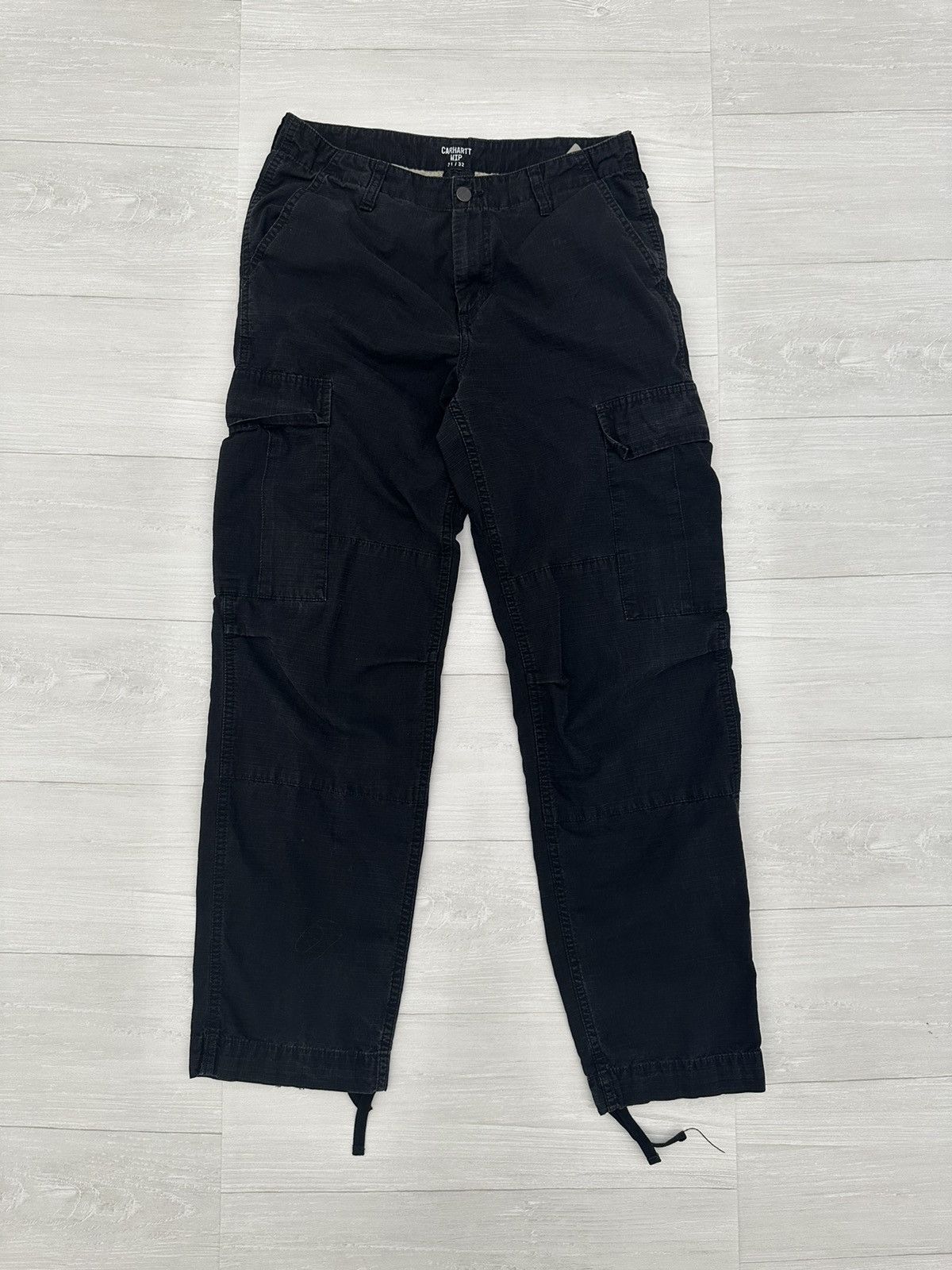 Carhartt Wip Carhartt W.I.P Black Regular Cargo Pants Sz. 31 x 32 WIP Size US 31 - 3 Thumbnail
