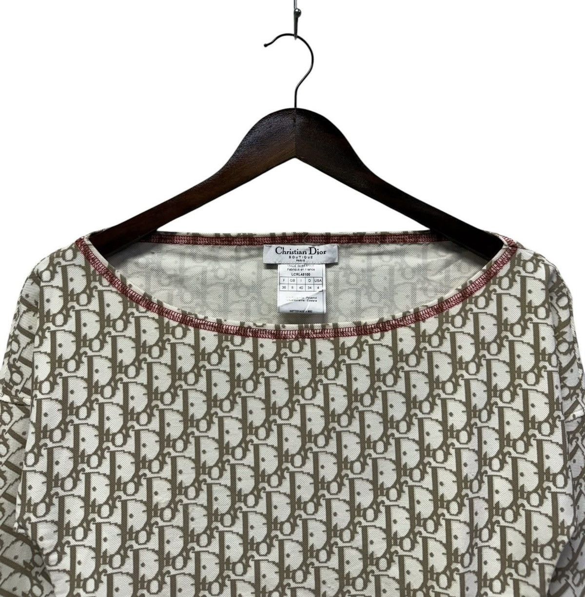 Dior CHRISTIAN DIOR Monogram Crop Top Size XS / US 0-2 / IT 36-38 - 2 Thumbnail