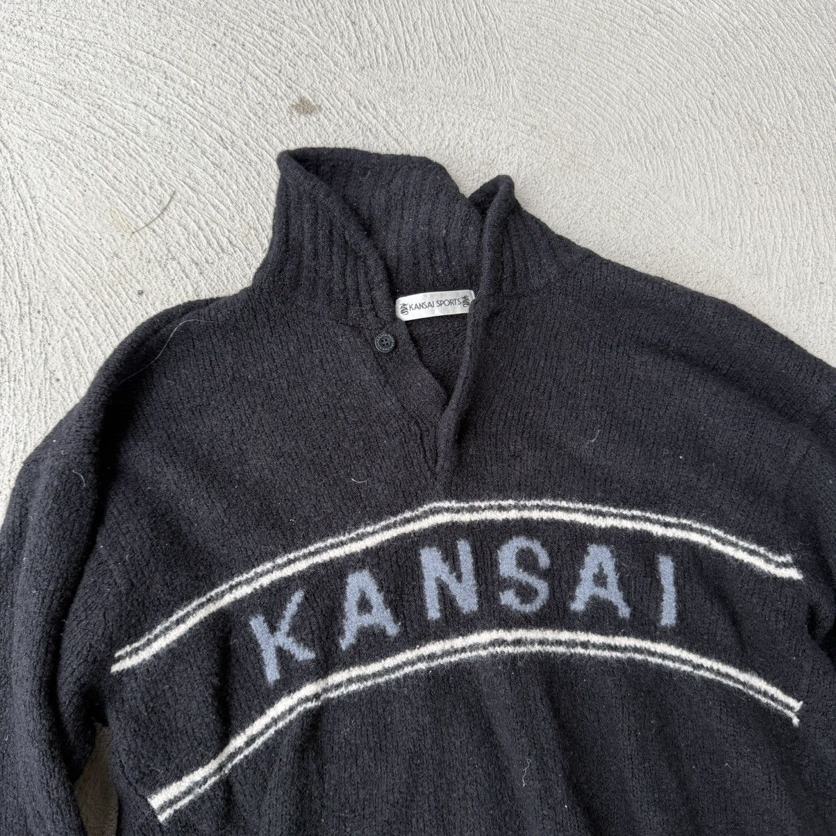 Kansai Yamamoto Kansai Yamamoto Sports Wool Sweater Size US M / EU 48-50 / 2 - 2 Thumbnail