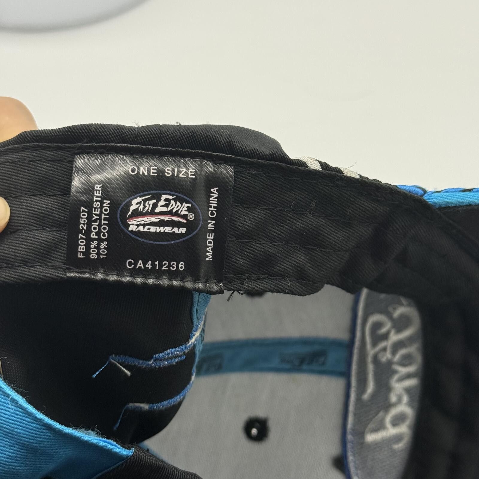 Other Y2K Ford Racing Hat Fast Eddie Adjustable Black Blue Size ONE SIZE - 3 Thumbnail